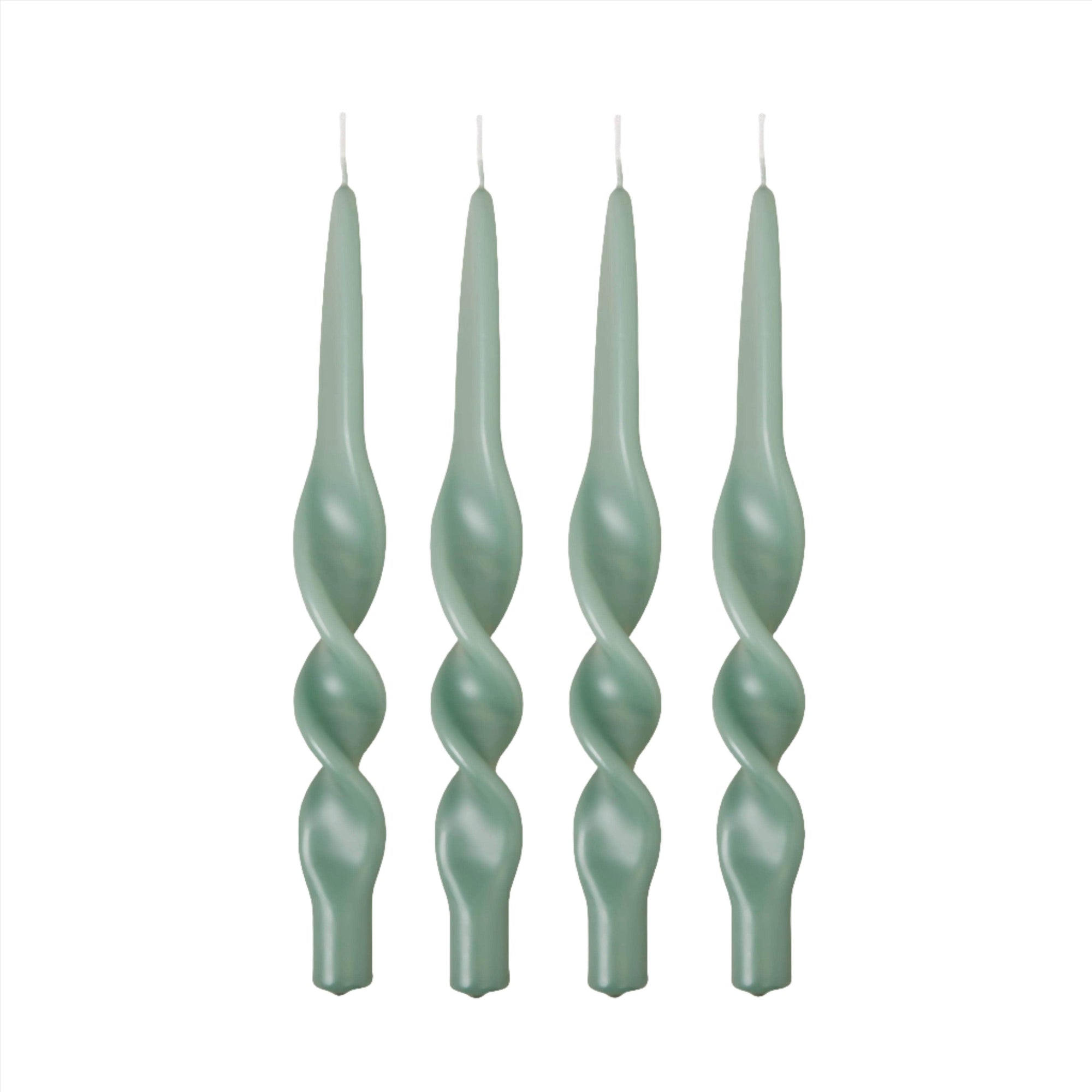 Swirl Candle - Jade Green