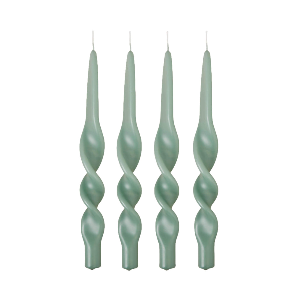 Swirl Candle - Jade Green