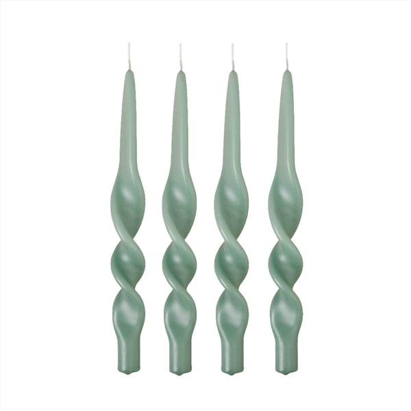 Swirl Candle - Jade Green