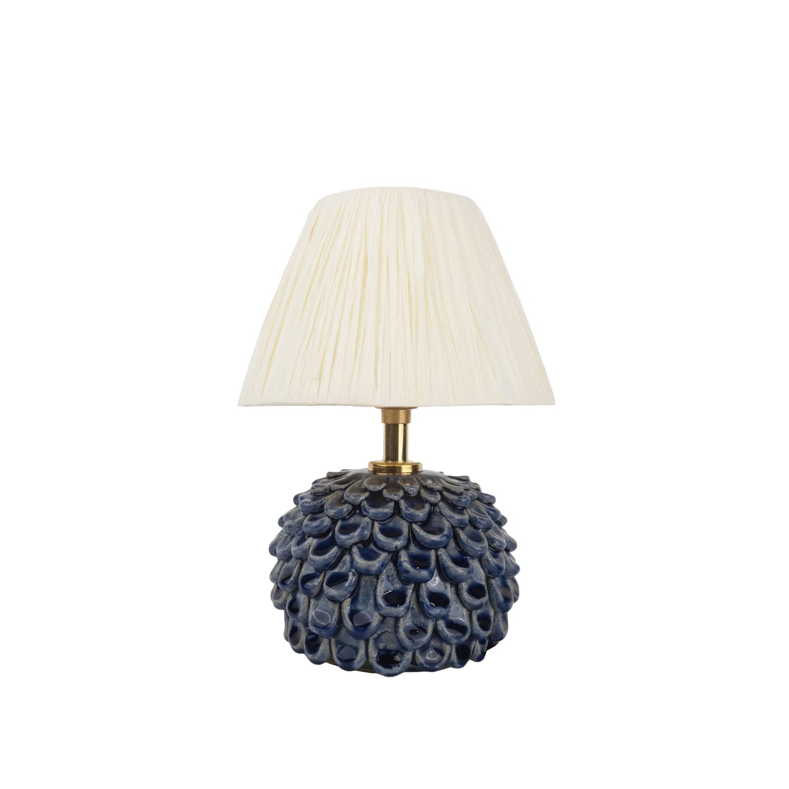Short 'Petal' Table Lamp - Dark Blue