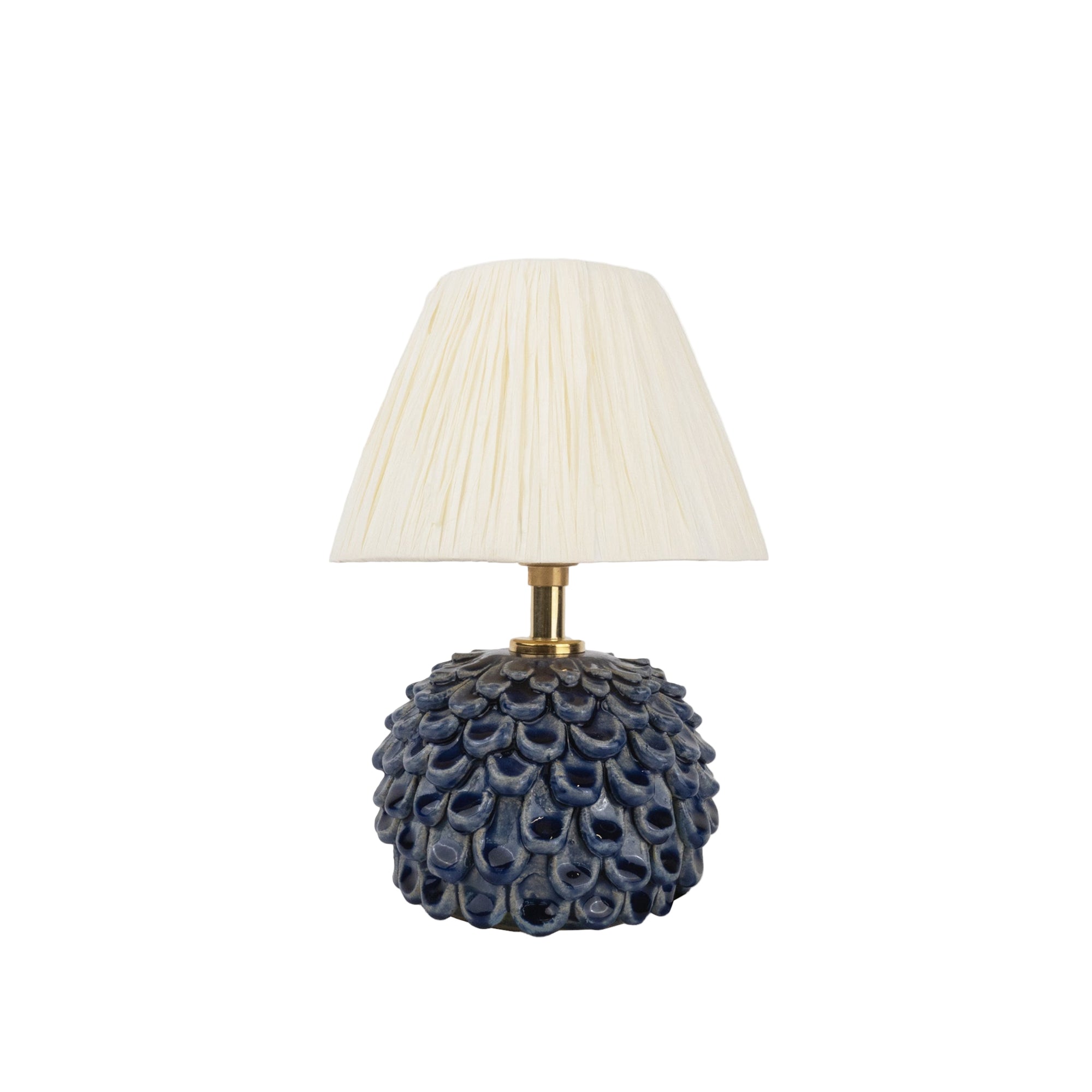 Short 'Petal' Table Lamp - Dark Blue