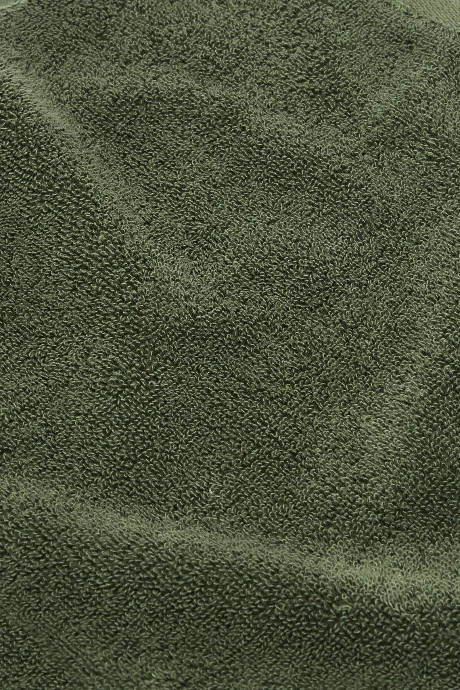 Organic Cotton Face Towel - Forest Green