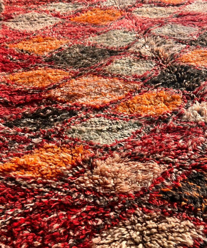 No. M0017 Vintage Beni Ourain Runner