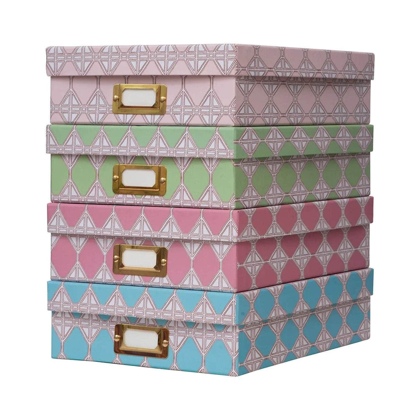 Romarong The Pink Pales Lidded Portfolio Box