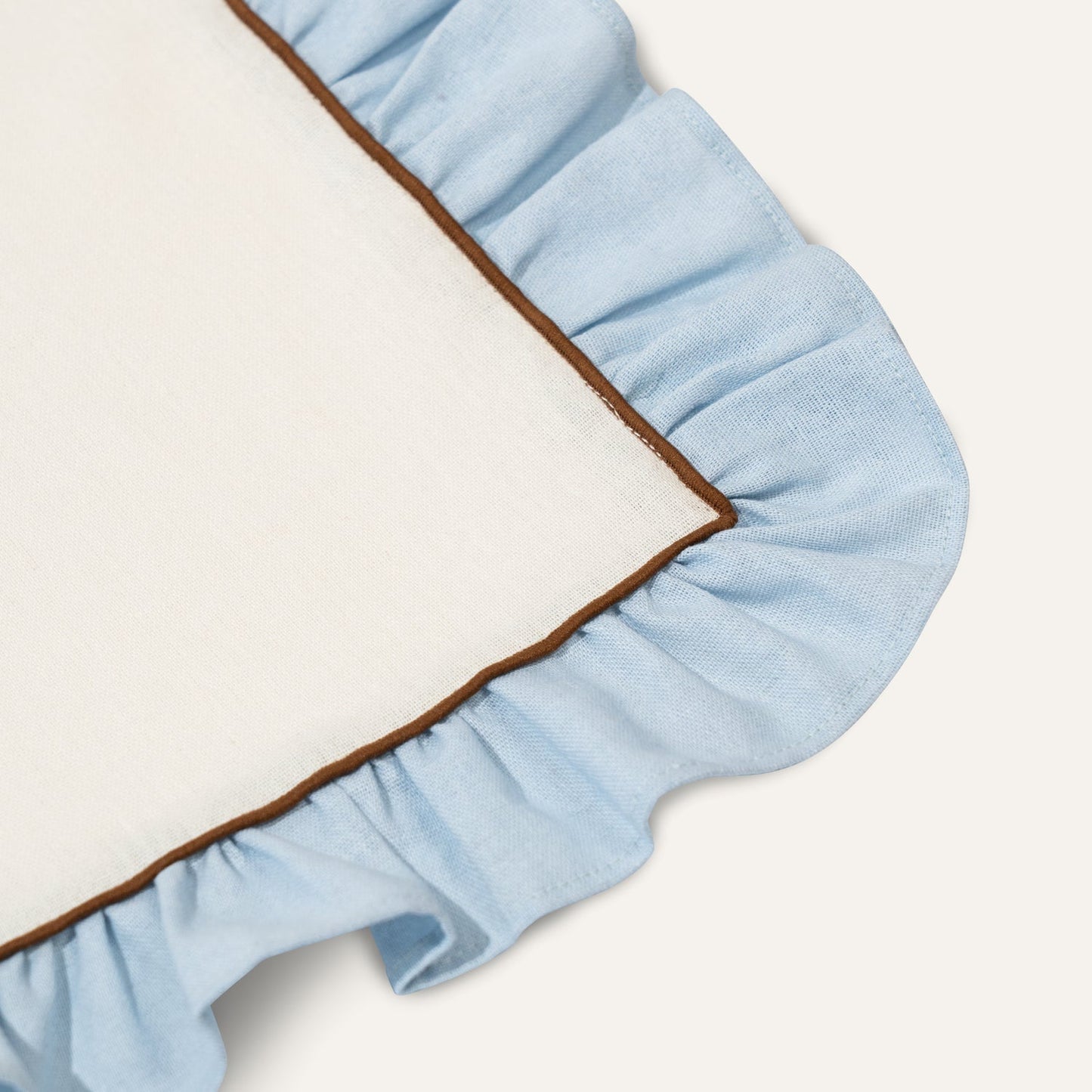 Placemats Set (2), Ruffle, Blue