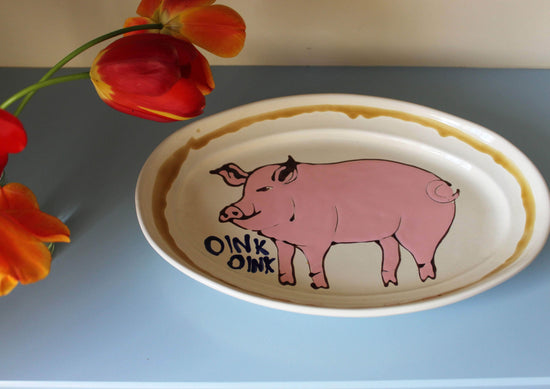 Pig Oval Platter