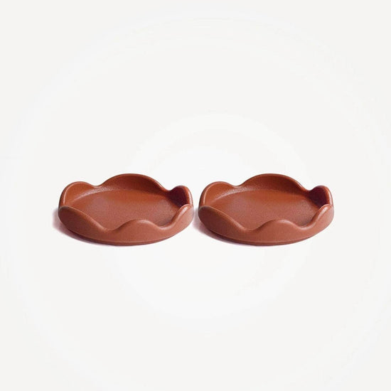 Set of 2 Coasters - Burnt Ochre