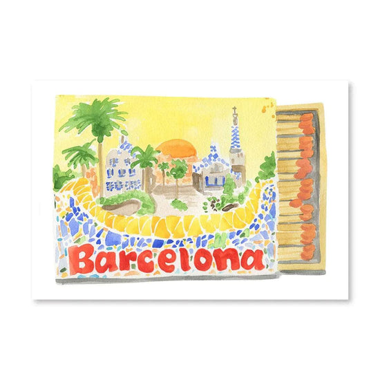 Barcelona Matchbook Print