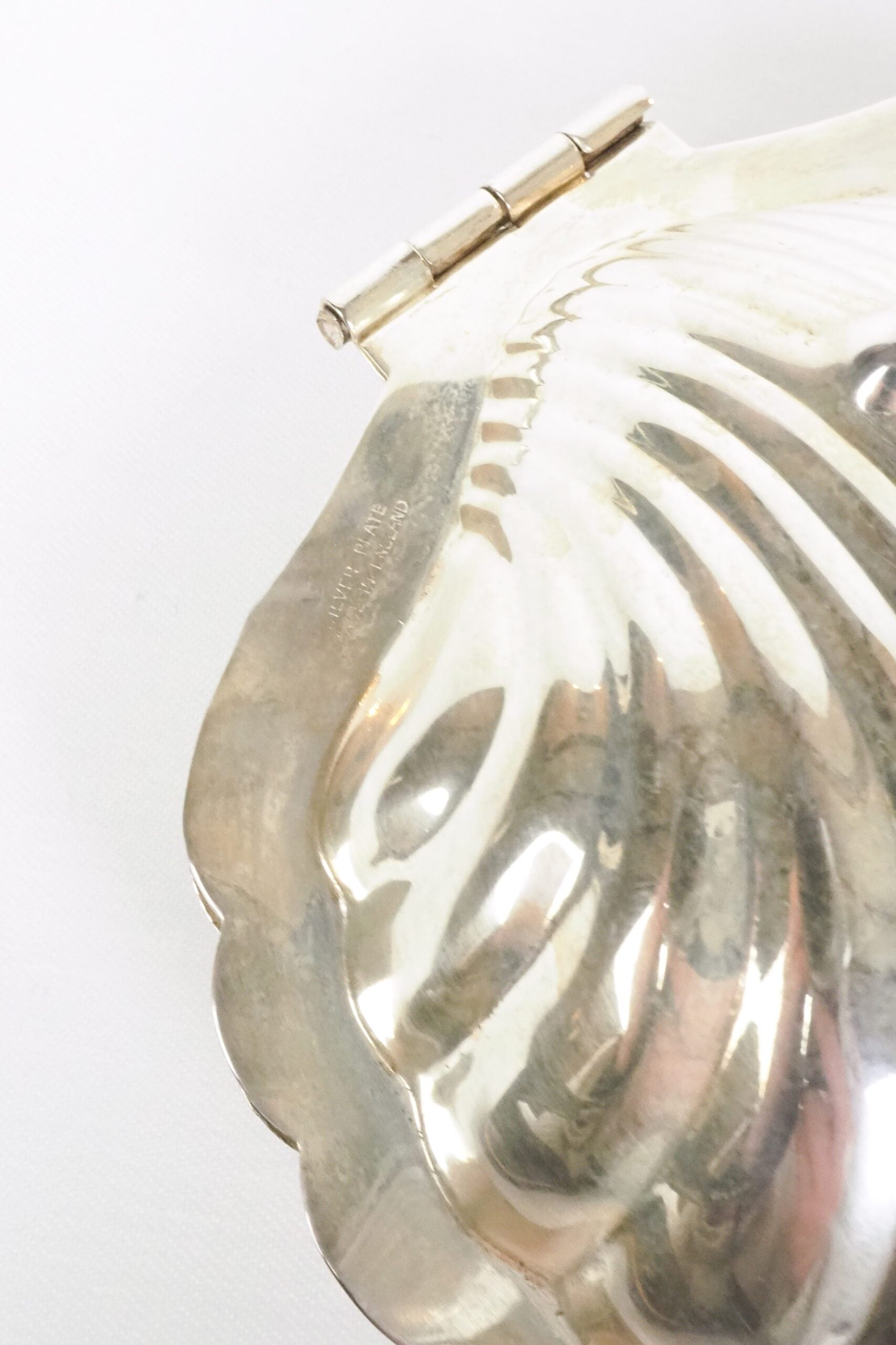 Vintage Silver Plate Shell Dish
