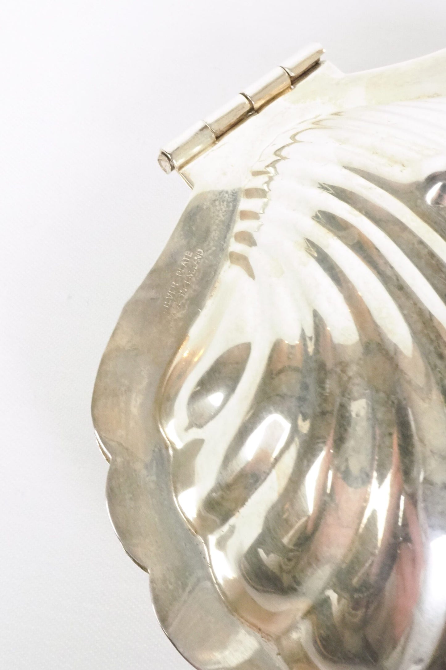 Vintage Silver Plate Shell Dish