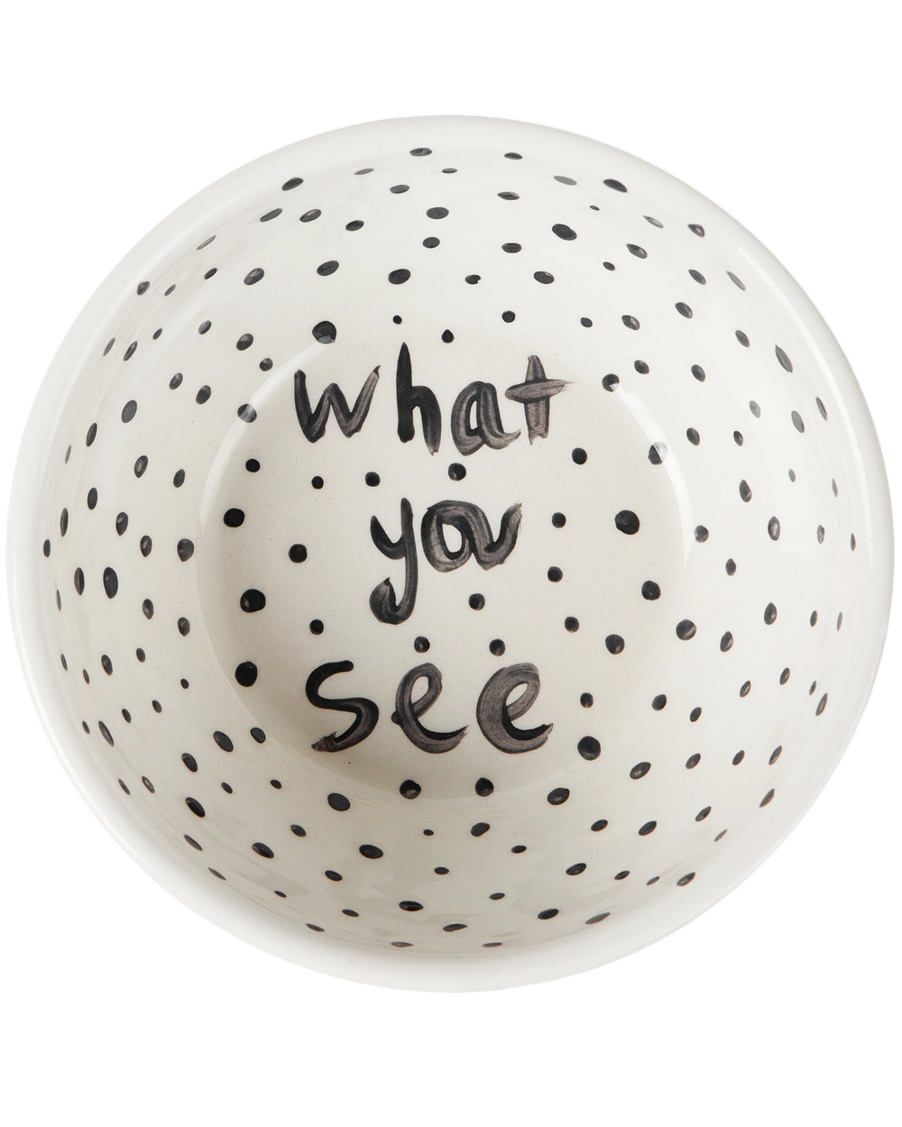 "What You See" Hand Painted Bowl 9/12