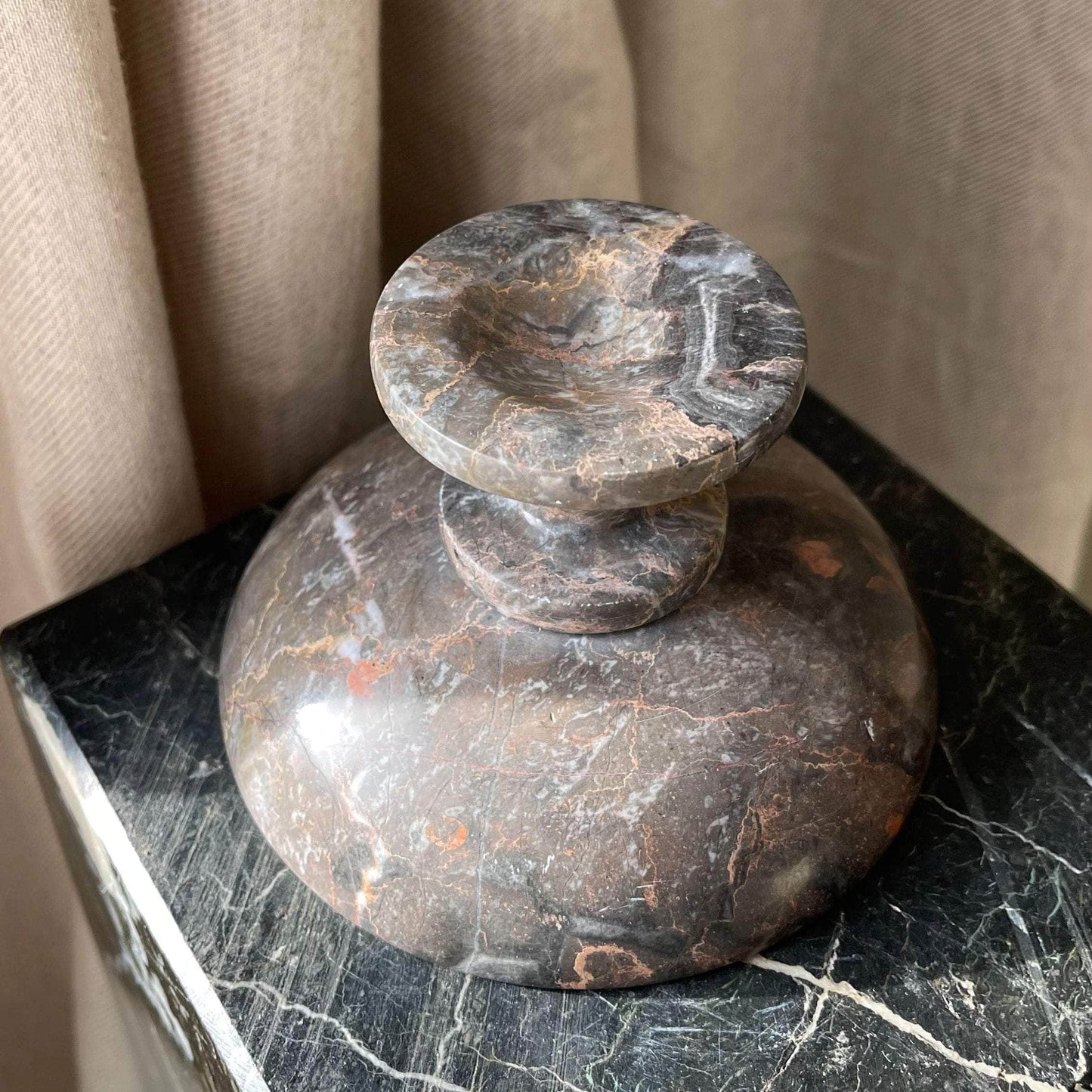 Marble Tall Serving Bowl