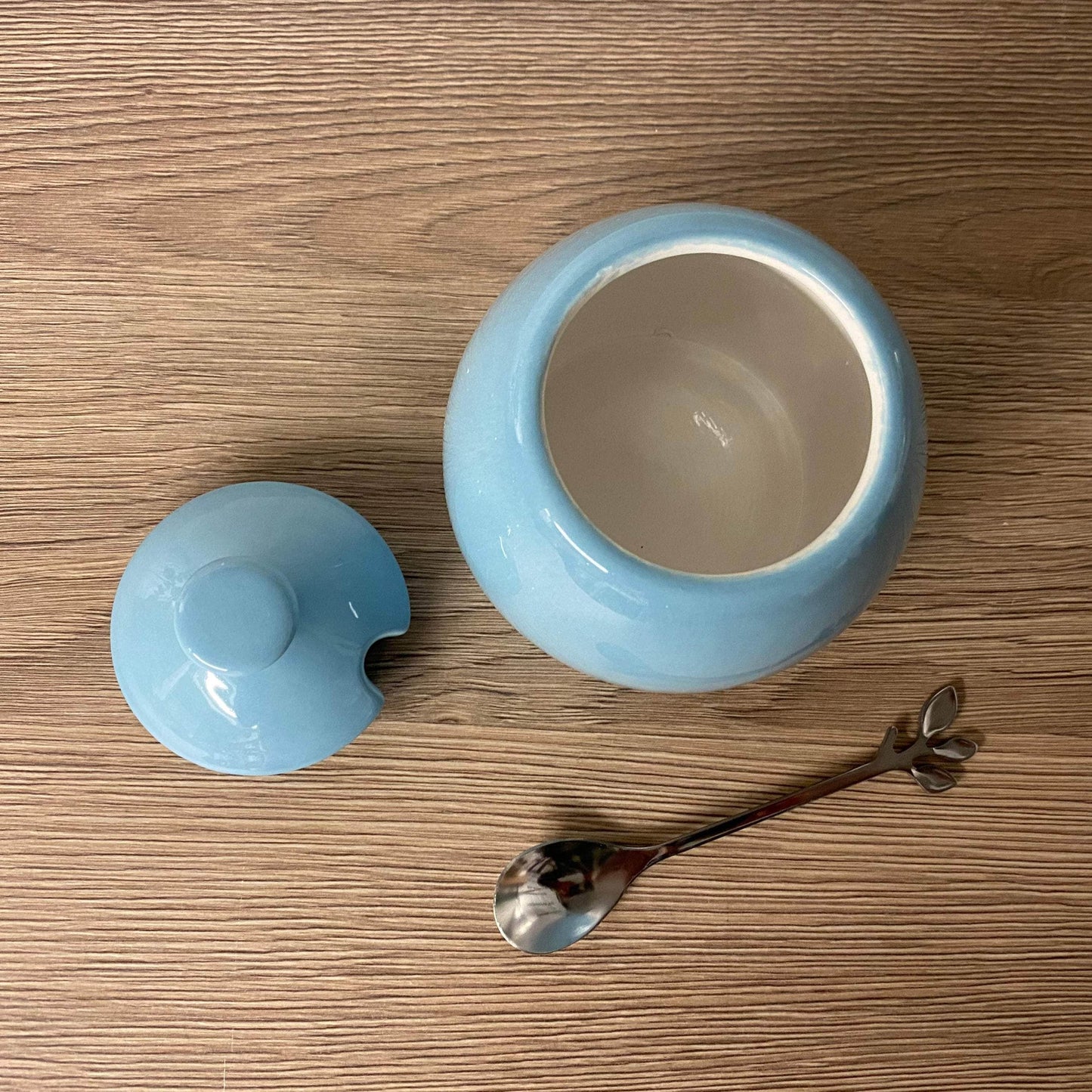 Sugar Bowl Ice Blue Glaze