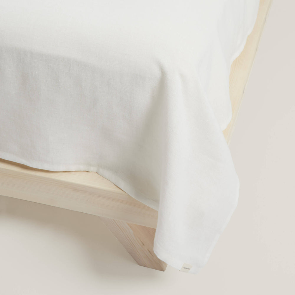 Linen Flat Sheet - Classic White