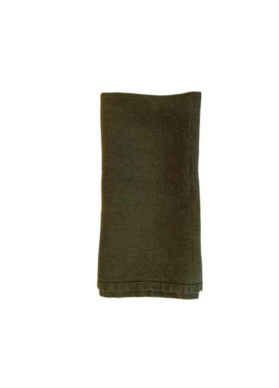 Dark Green Linen Napkin