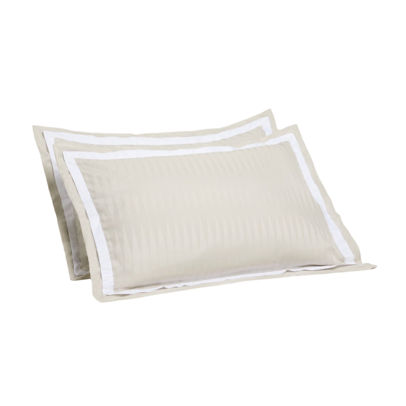 Jacquard Organic Cotton Pillowcases - Sterling Silver