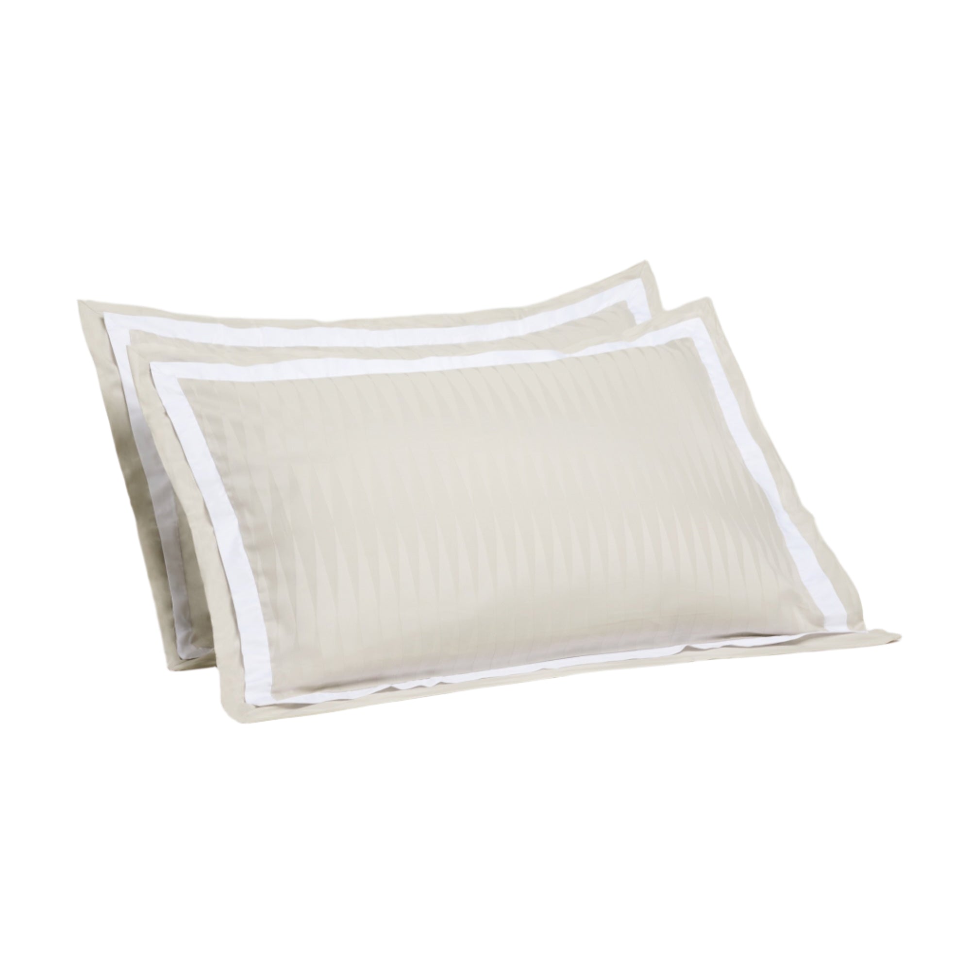 Jacquard Organic Cotton Pillowcases - Sterling Silver