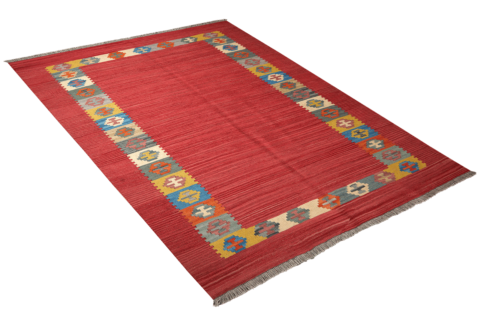 Gashgai Kilim · Hand-woven – Red, 201x160 cm