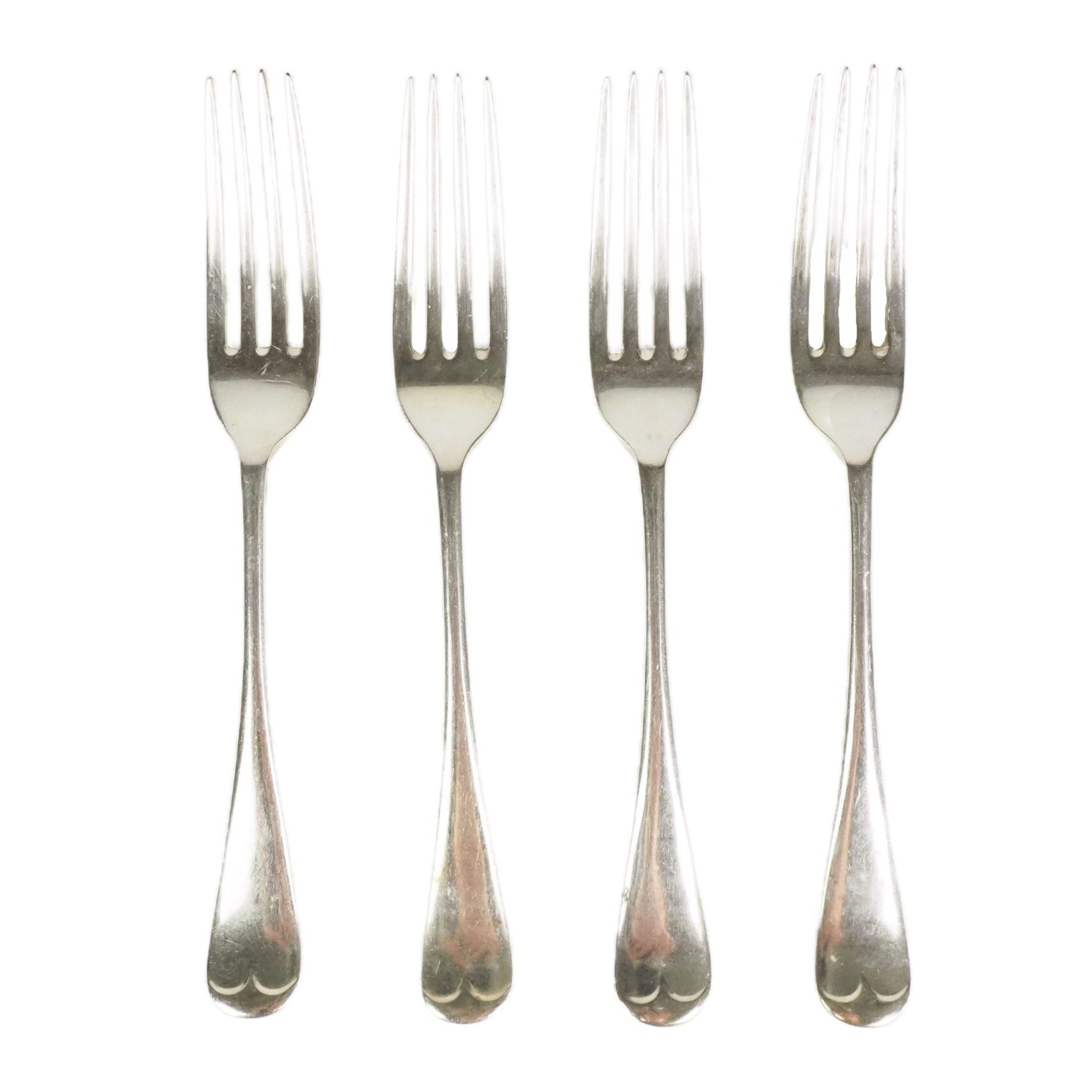 4 Antique Silver Plate Forks