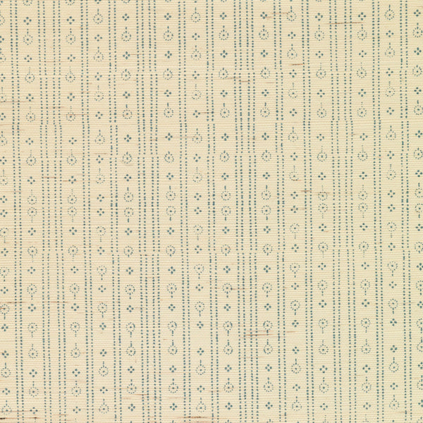 Birdlip - Ice Navy (Grasscloth Wallpaper)