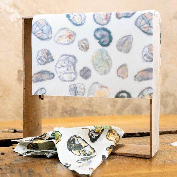Pebble Rectangular Placemats and Small Napkins Set of 2 Sand