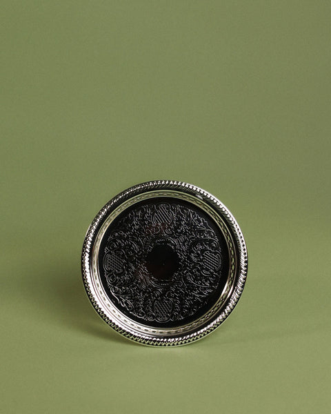 Ornate Silver Bottle Holder Ø14cm