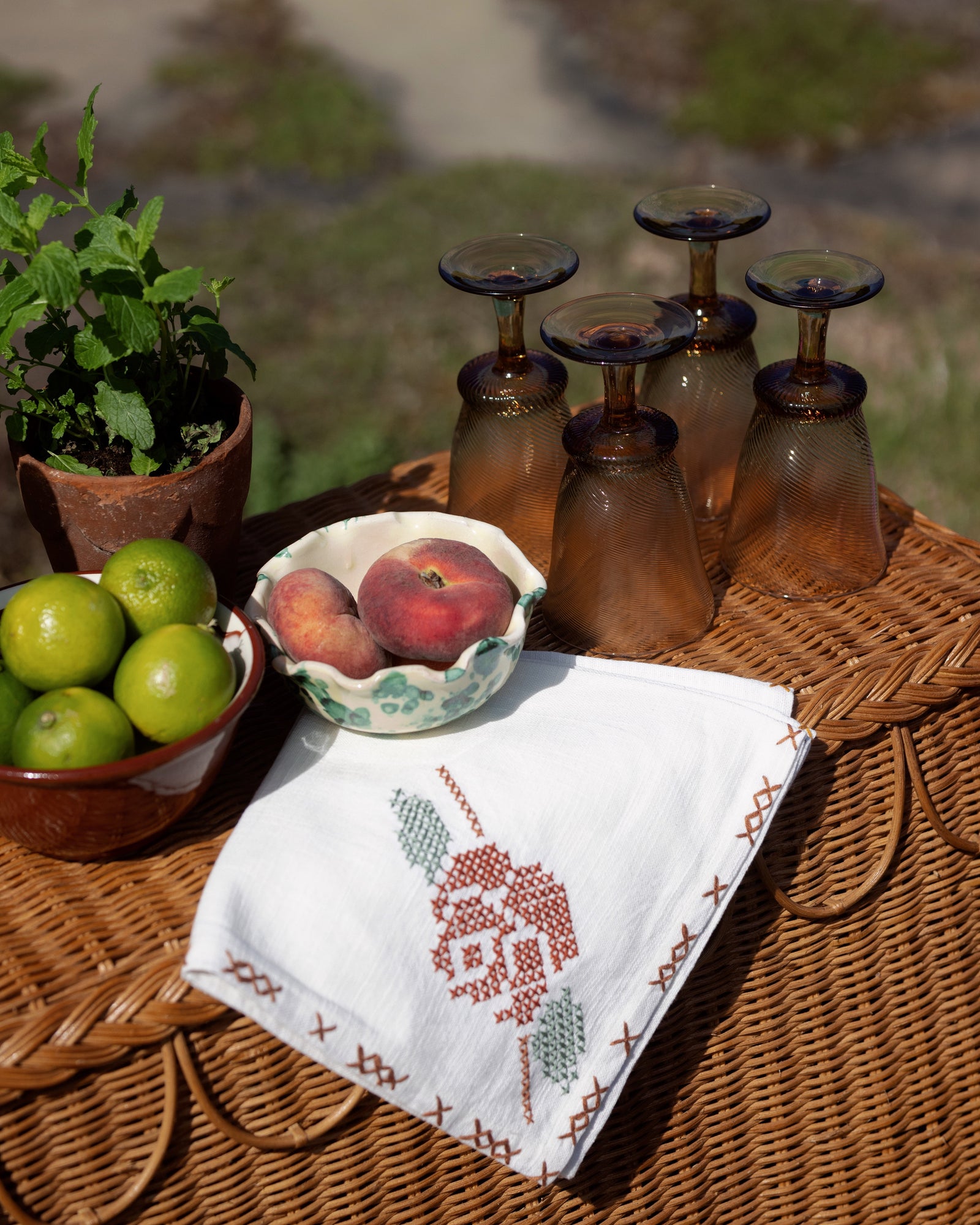 Rose Tapestry Napkins (Set of 4)