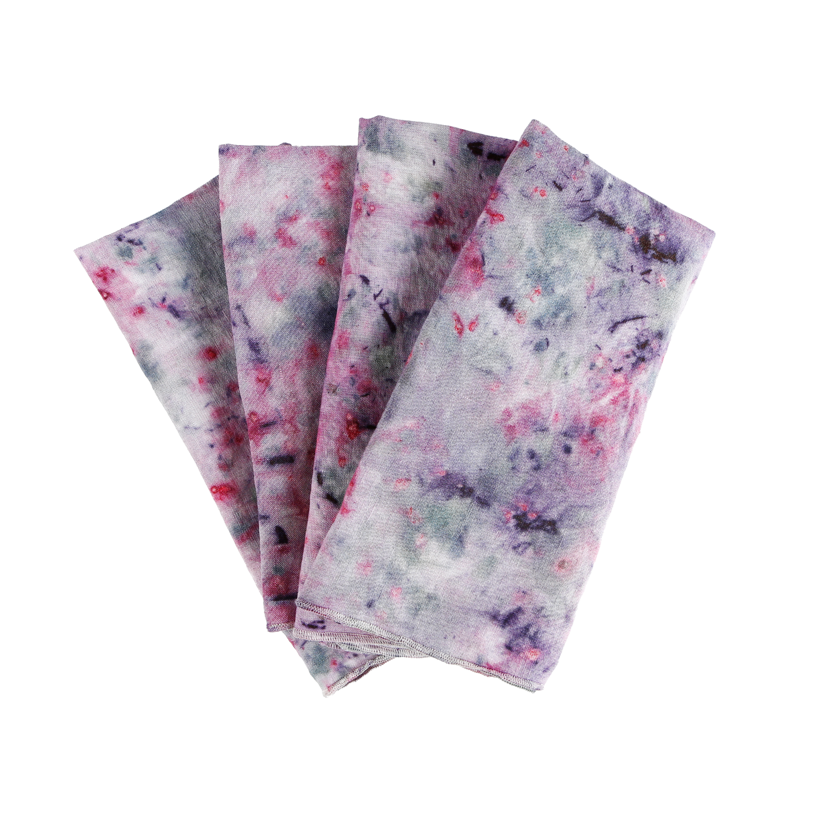 Black Rose Splatter Linen Napkin Set-