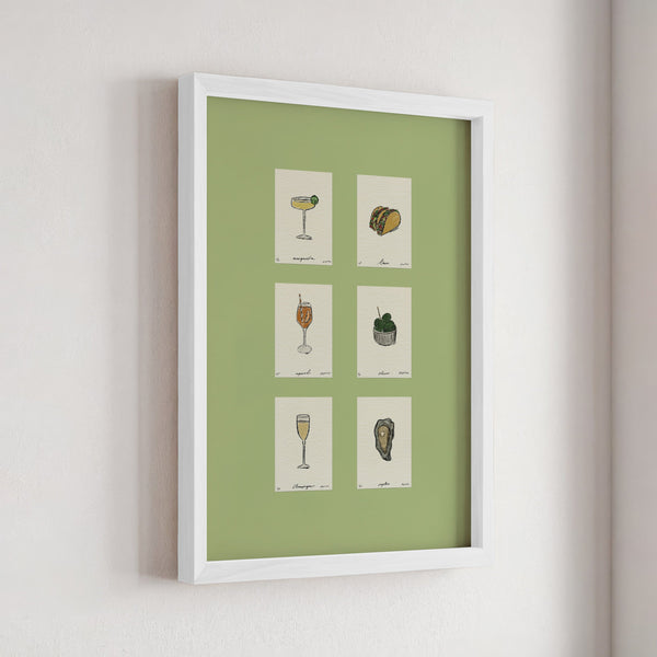 Sips & Snacks Set Print