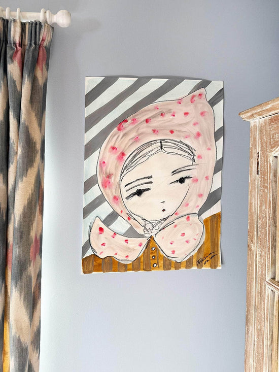 Girl in the Wind - Original Art Work
