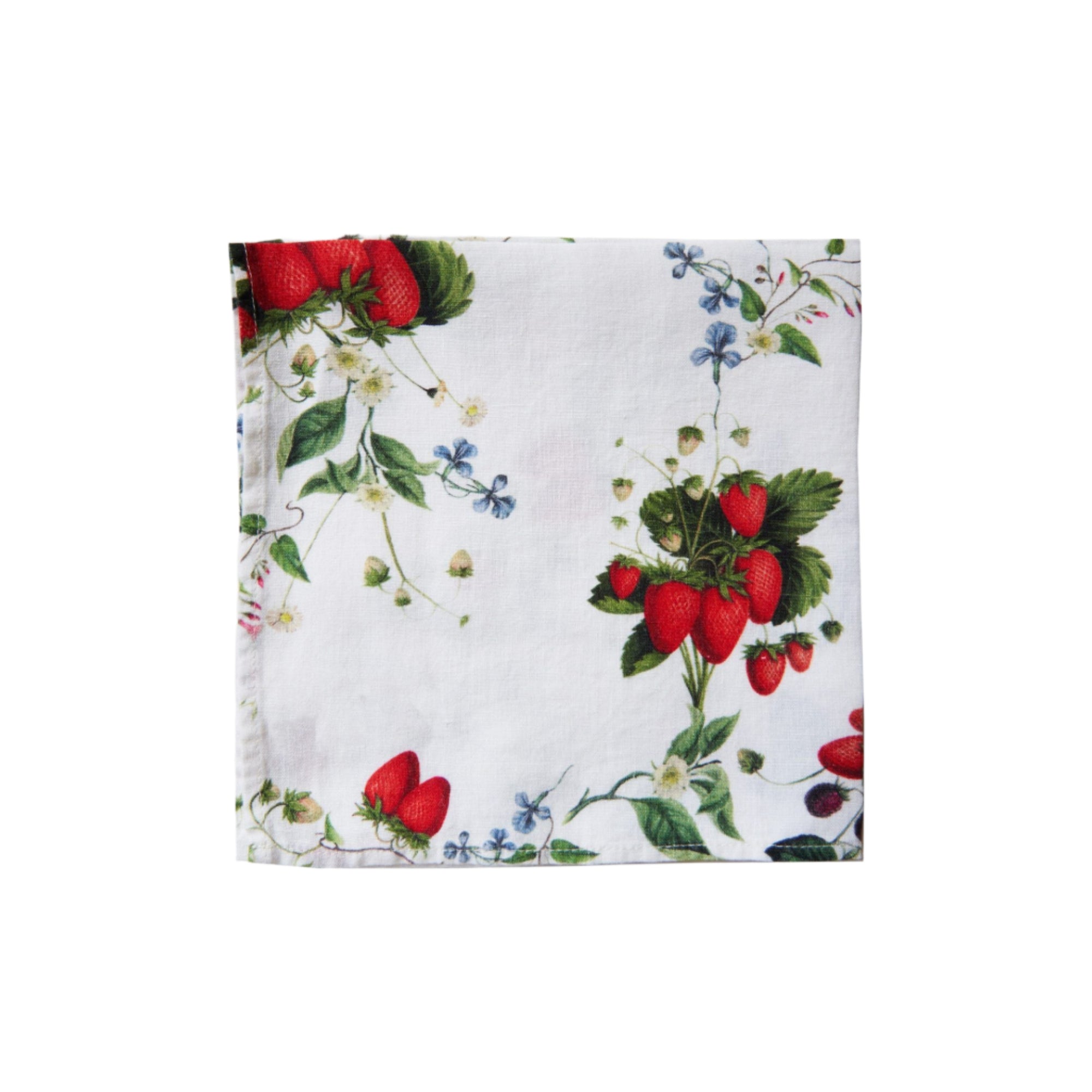 Wild Strawberry Linen Napkin