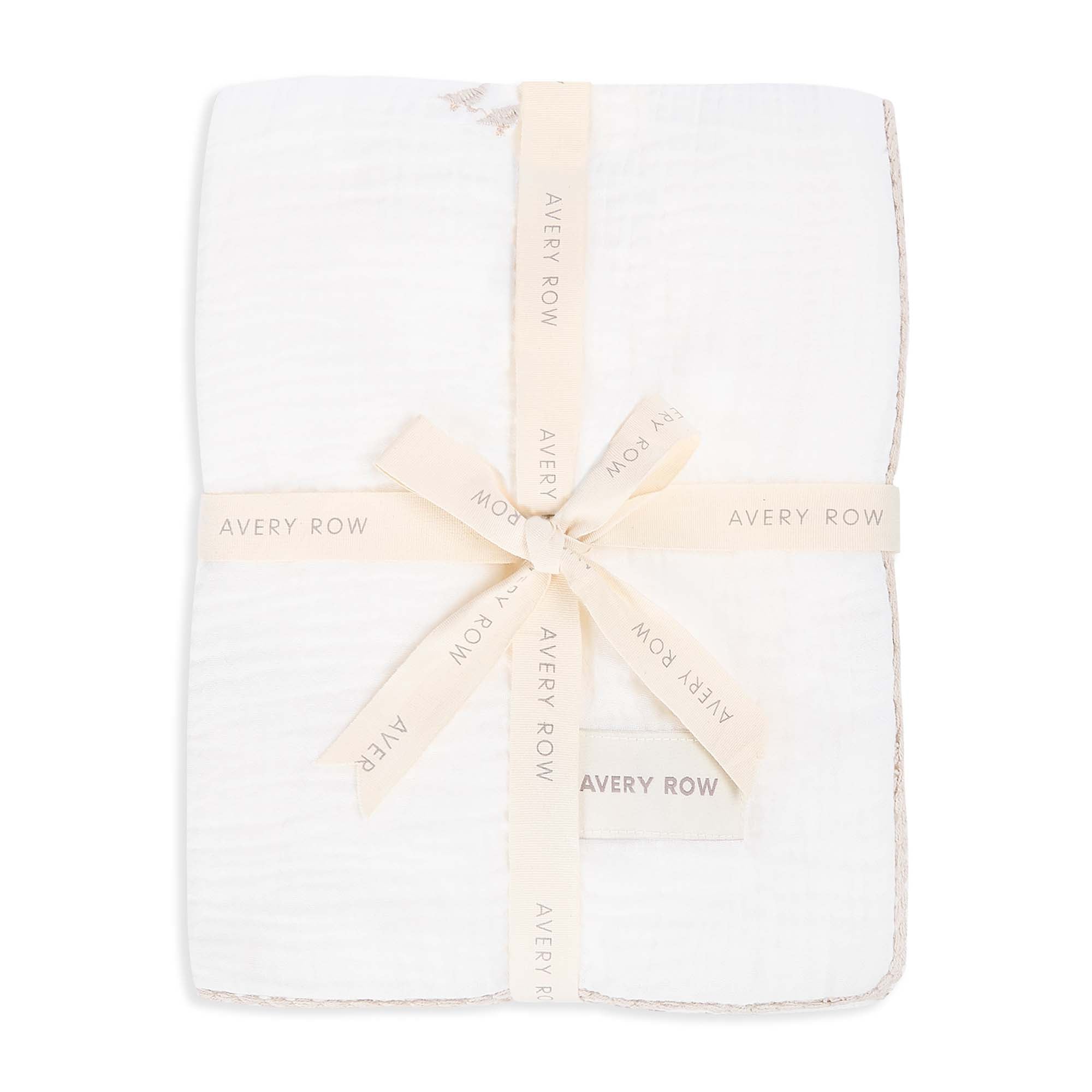 Embroidered Muslin Blanket - Little Farm