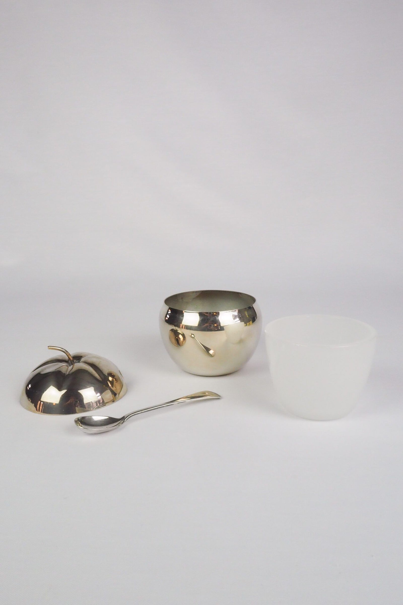 Vintage Silver Plate Apple Pot