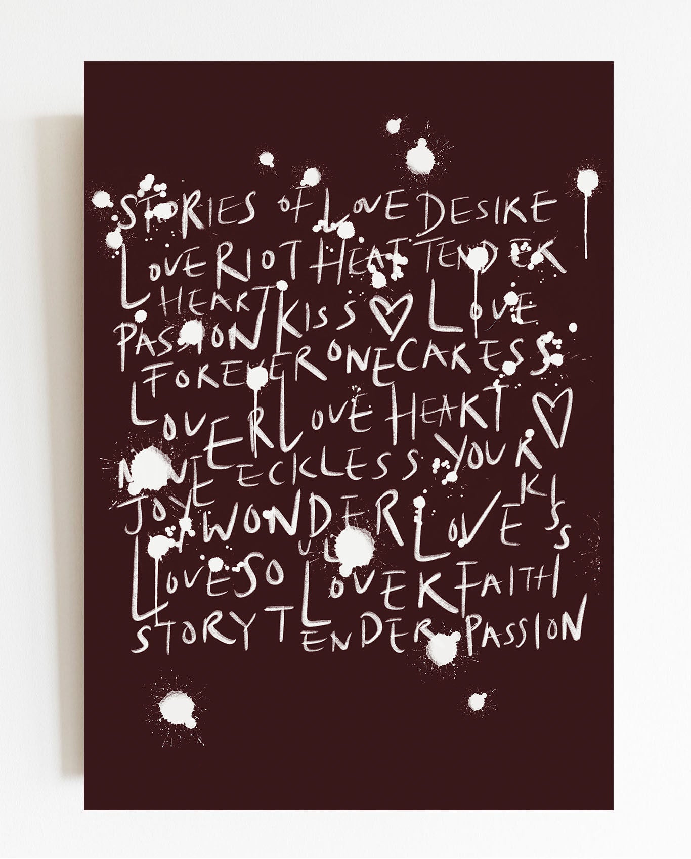 Reckless Love Blush Print