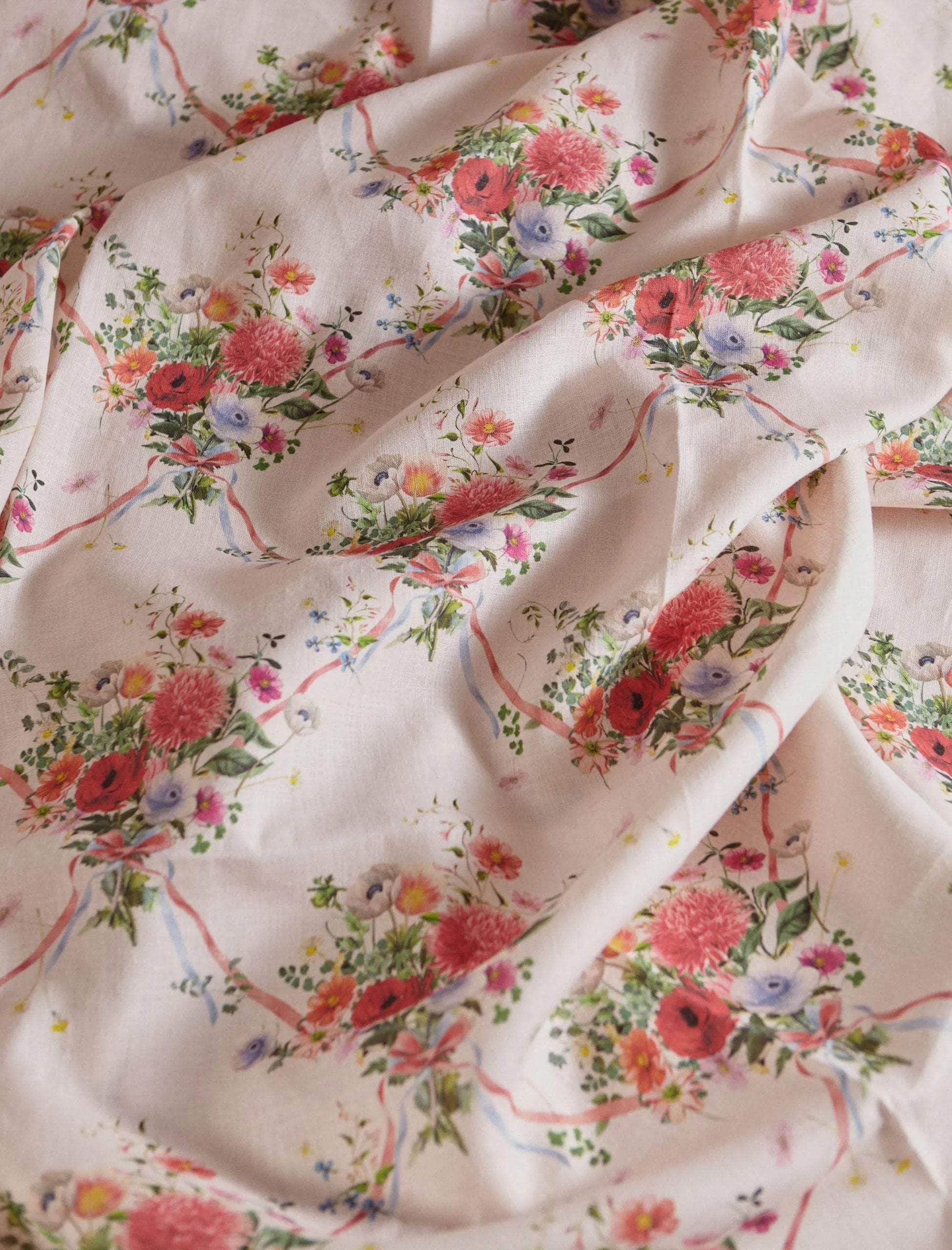 Garden Bouquet Linen Tablecloth