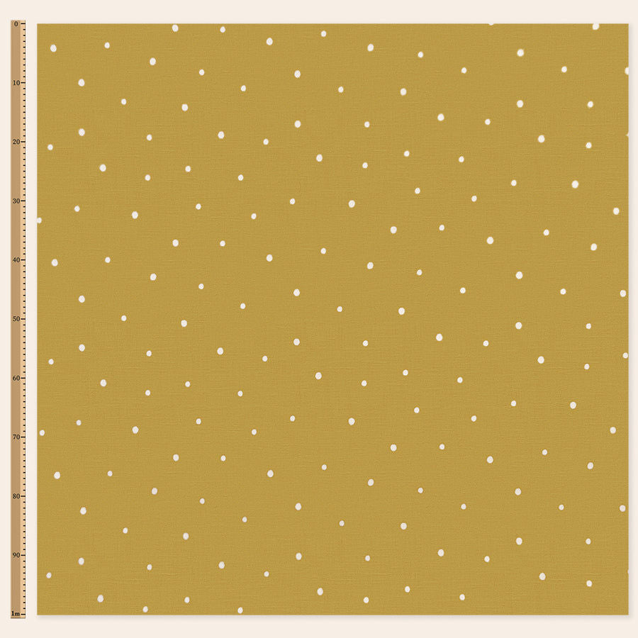 Dolce Daisies Fabric, Cannoli, Sample
