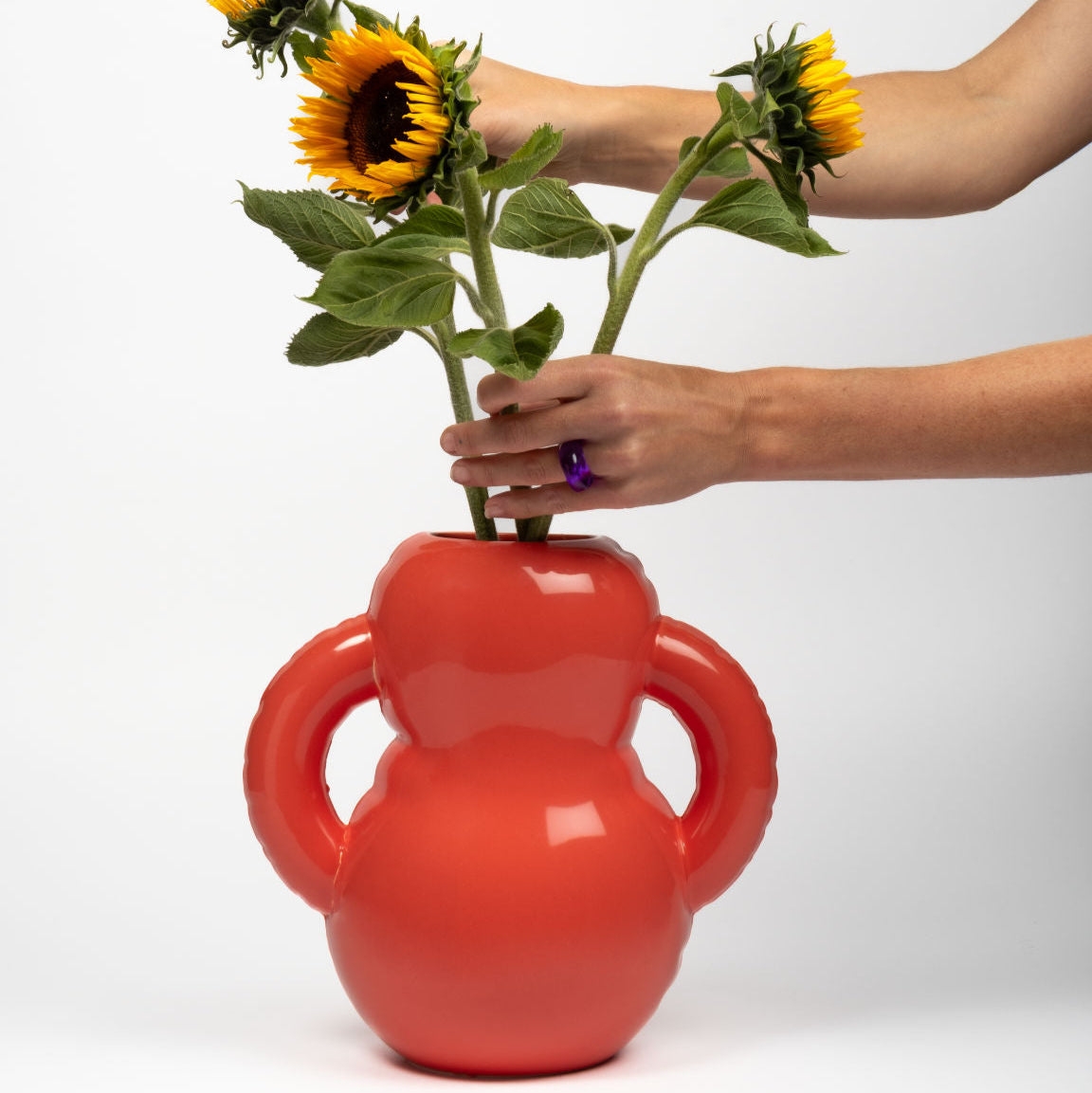 Vase 'OSCAR' Coral Gloss