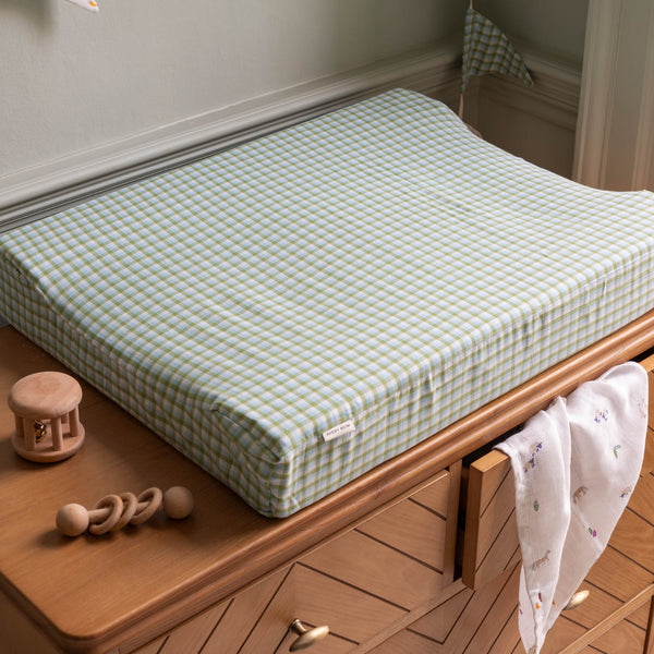 Baby Changing Mat - Greenhouse Gingham