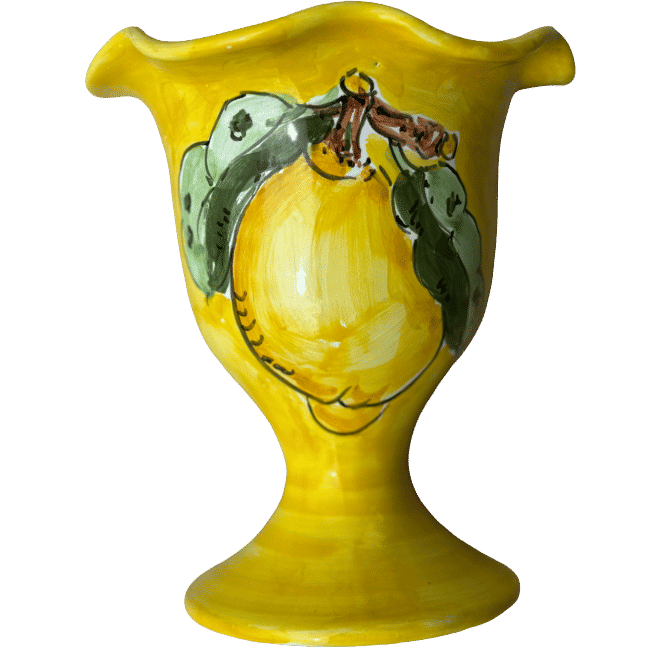 Yellow Lemon Ice Cream Cup