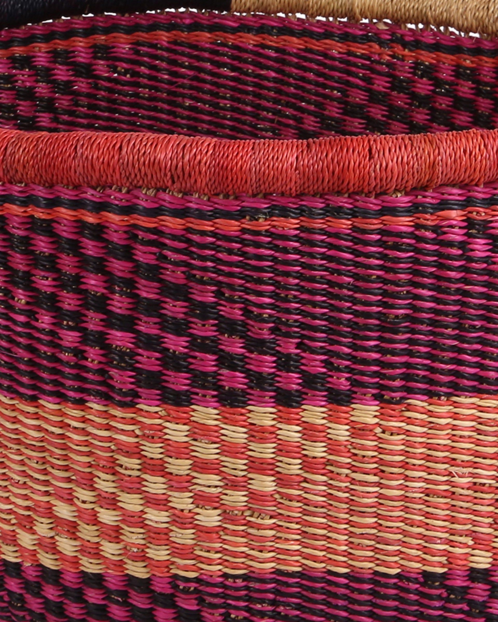 KWAMI: Pink, Red and Black Market Basket
