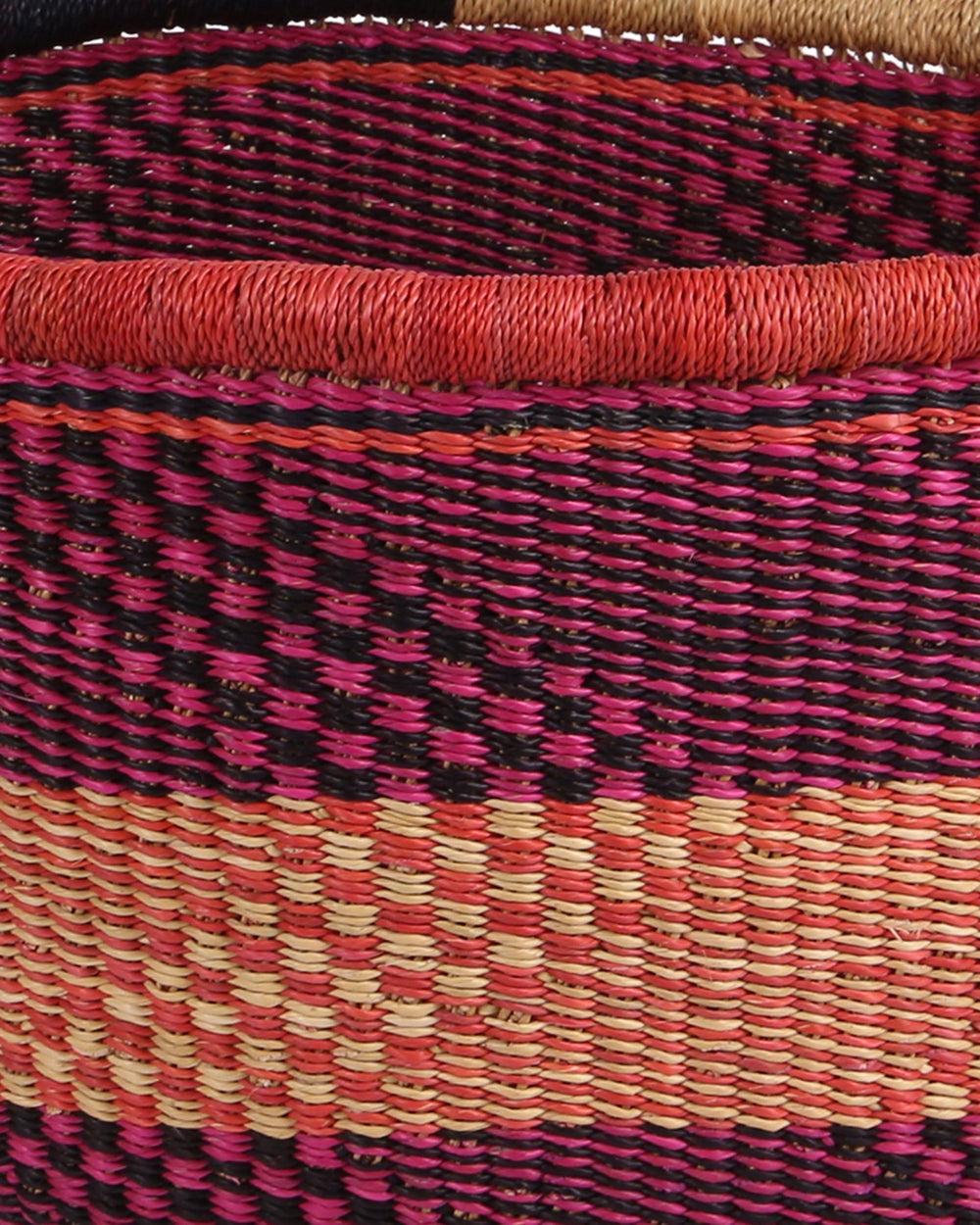 KWAMI: Pink, Red and Black Market Basket