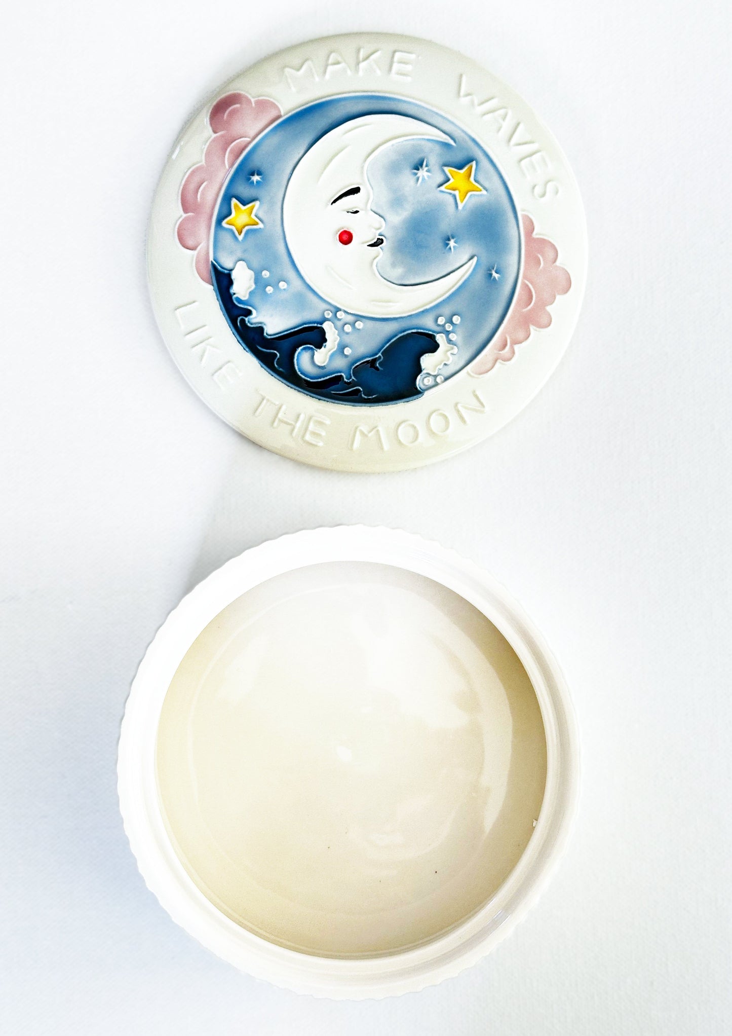 Large - Make Waves Ceramic Treasure Box