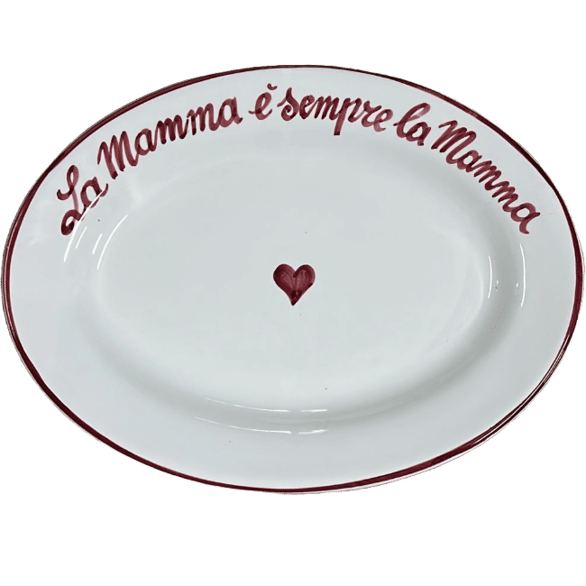 "La Mamma è Sempre La Mamma" Oval Platter - 30 cm