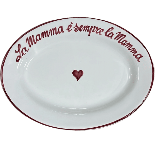 "La Mamma è Sempre La Mamma" Oval Platter - 30 cm