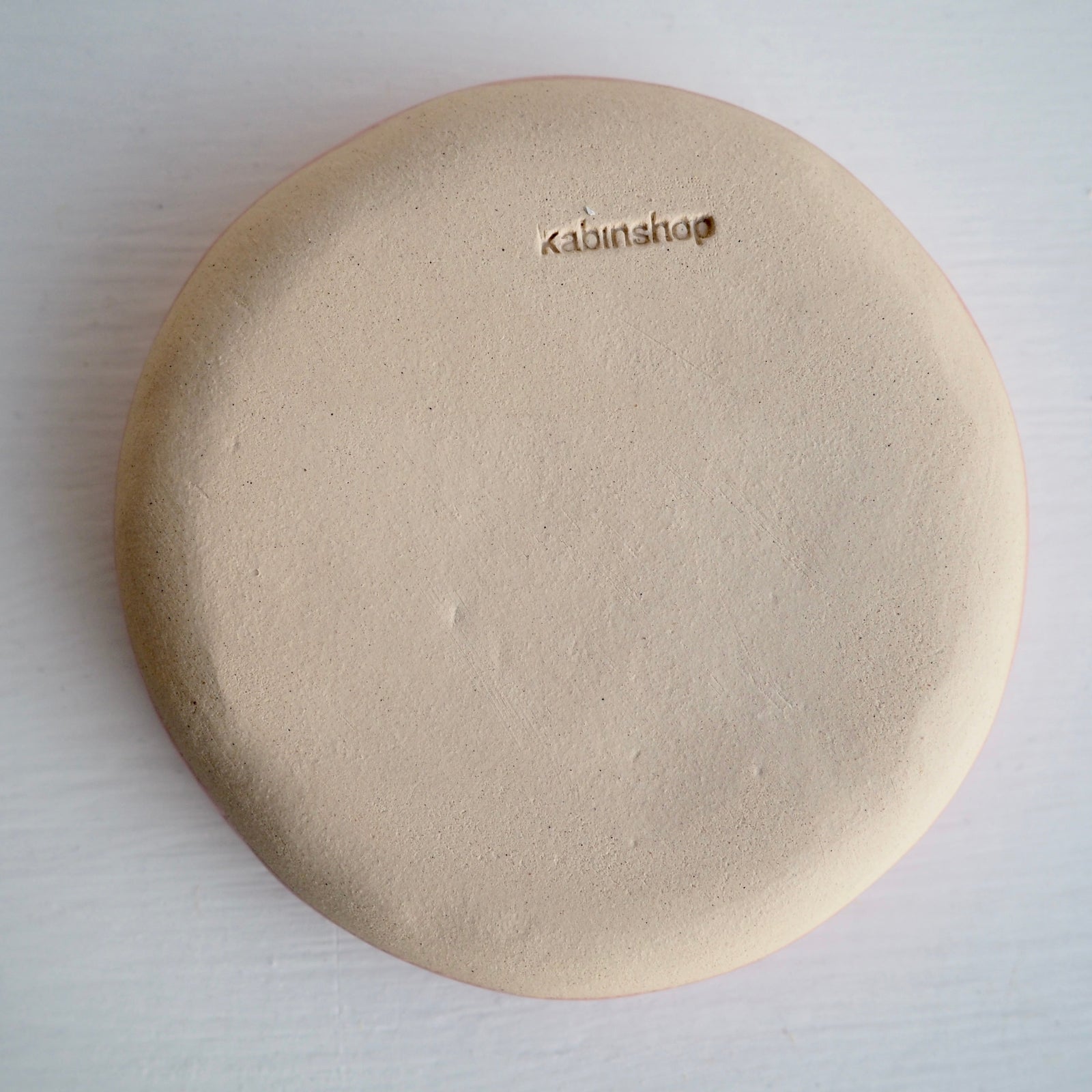 Handmade Pink and Gold Ceramic Palm Tree Ring Dish