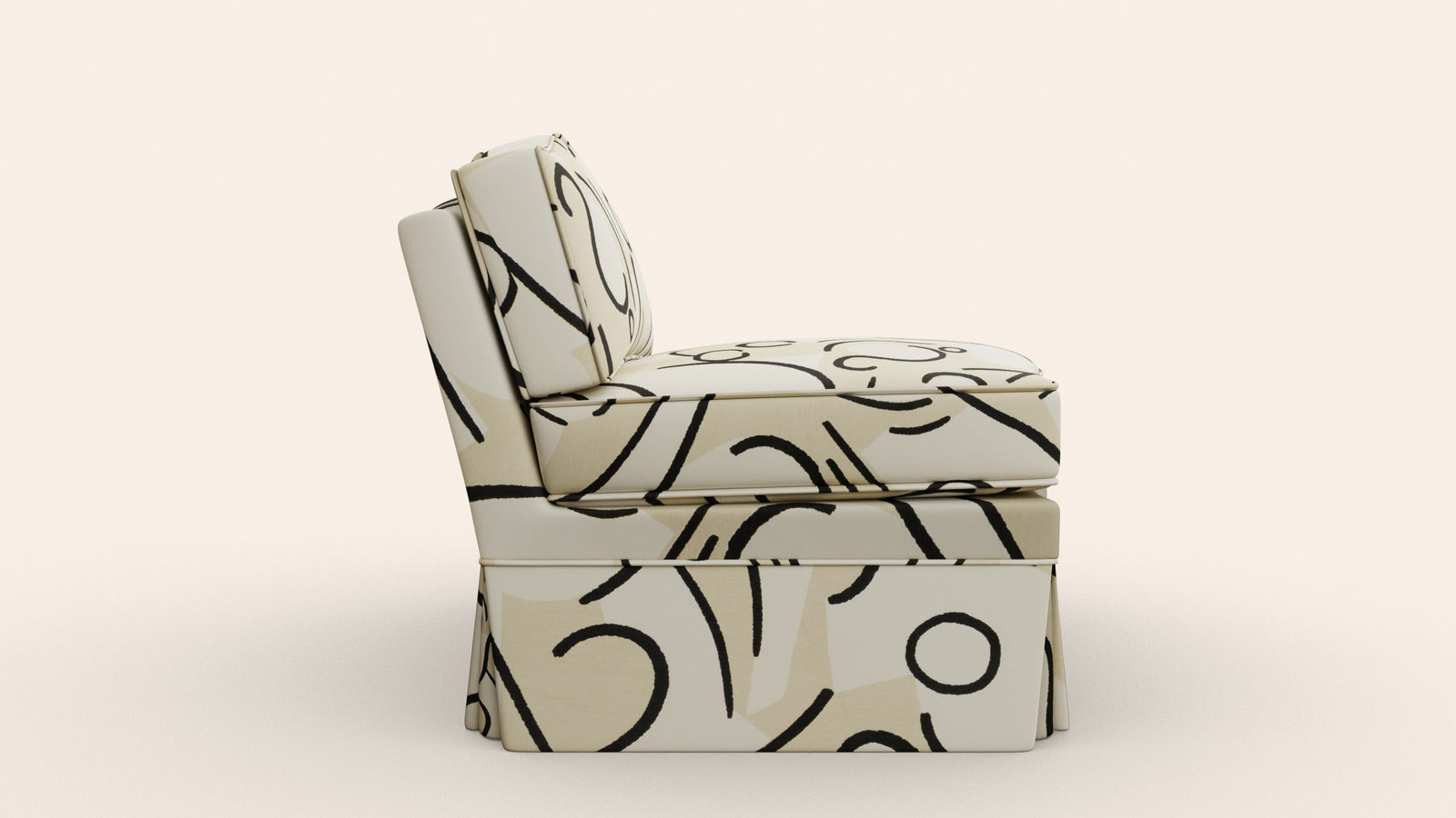 Felix Slipper Chair, Coconut