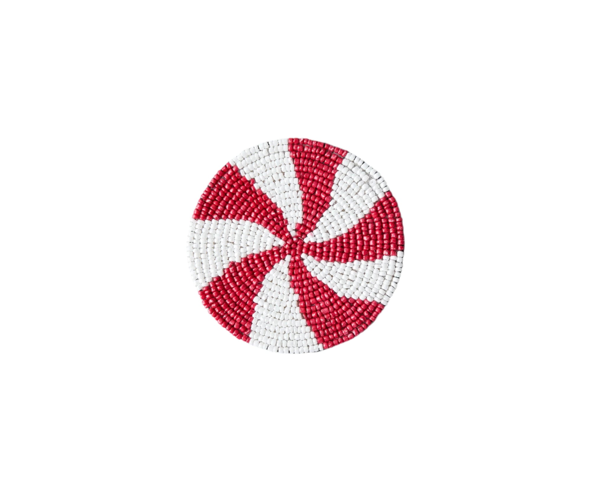 Handmade Beaded Christmas Coaster