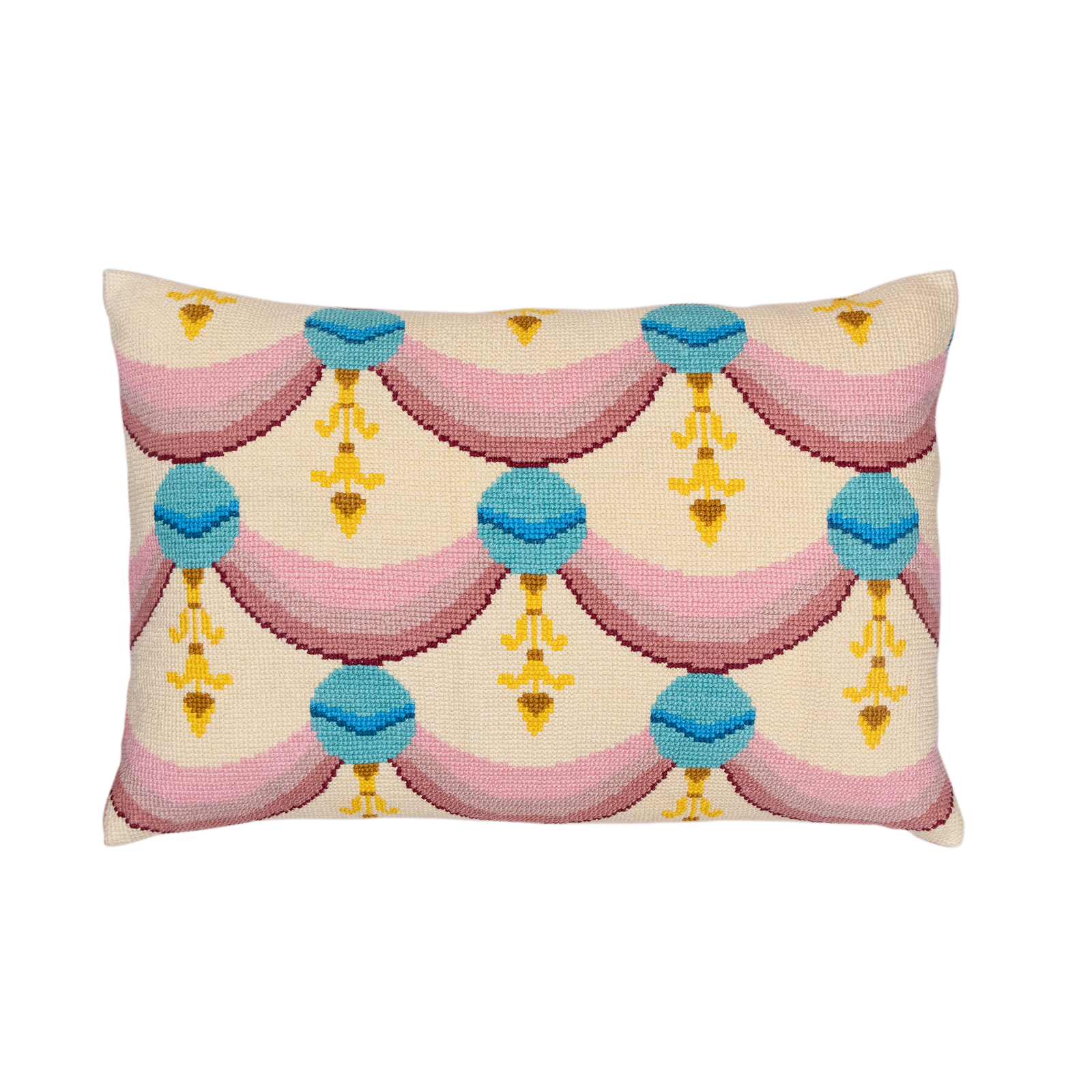 Cross-Stitch Pillow Cover 14×20 in