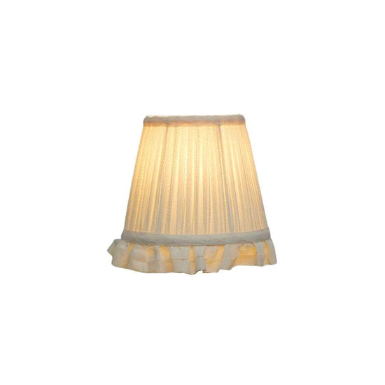 Cream Embroidered Stripe Wall Light Lampshade