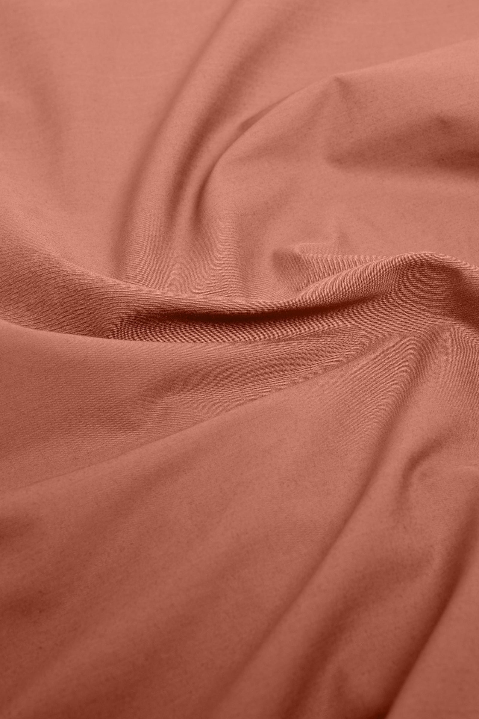 Percale Organic Cotton Pillowcases - Bark Red